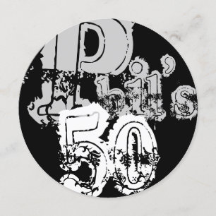 Invitation 50ème de Phil (ronde)