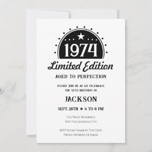 Invitation 50th Birthday Limited Edition