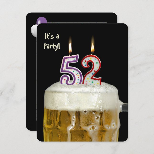 Invitation 52e fête de la bière (Devant / Derrière)
