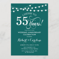 55 ans de mariage - Vert émeraude