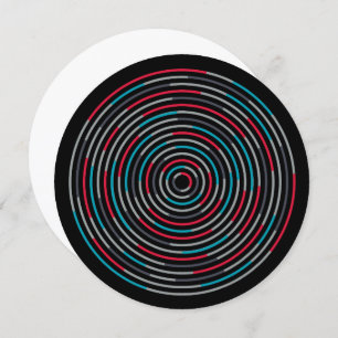 Invitation 5,25 x 5,25 Cercle d'invitation - #Hypnotize