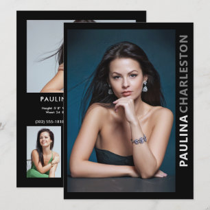 Invitation 5 Photo 2 Acteur de modèle recto verso Pro 5.5x7.5