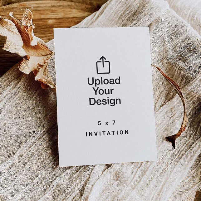 Invitation 5 x 7, Téléchargez votre image, impress (Créateur téléchargé)