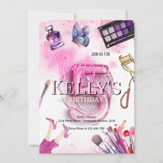 Invitation 5e soirée Spa de la fête d'anniversaire de la marq