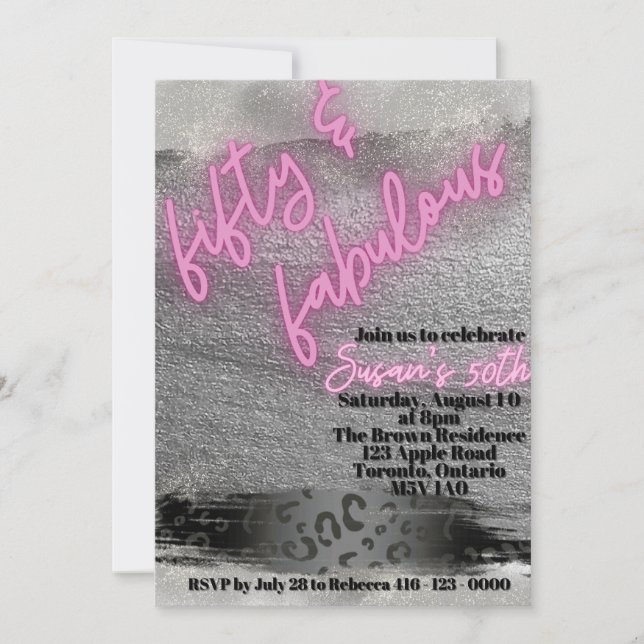 Invitation 5O et Fabuous (Devant)