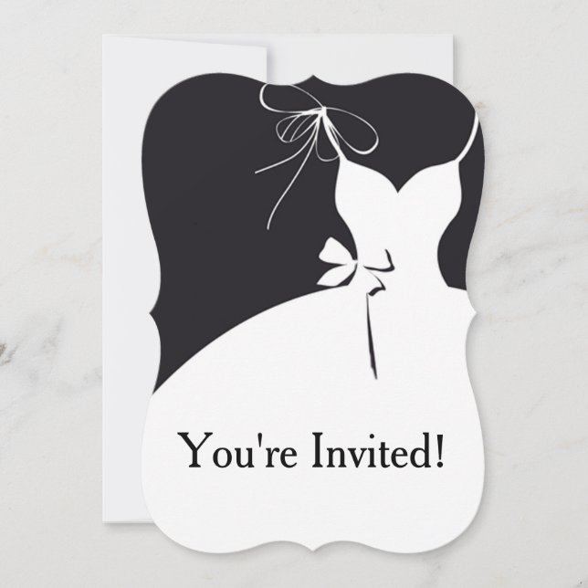 Invitation 5x7 Bracket d'invitation de douche nuptiale (Devant)