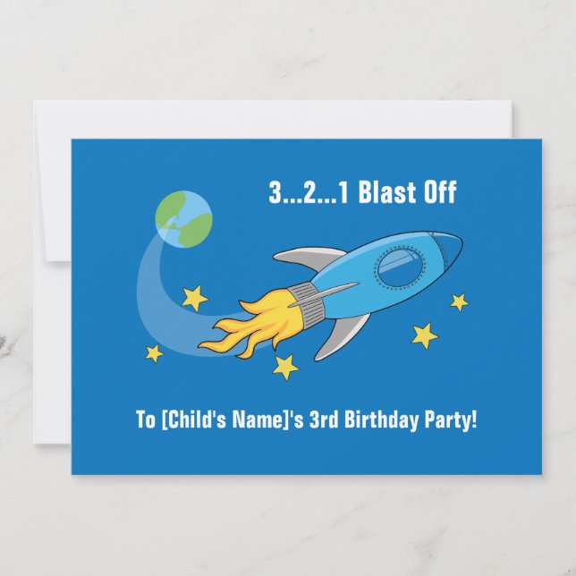 Invitation 5x7 d'anniversaire de bateau de (Devant)
