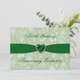 Invitation 5x7 pour 55e anniversaire de mariage en