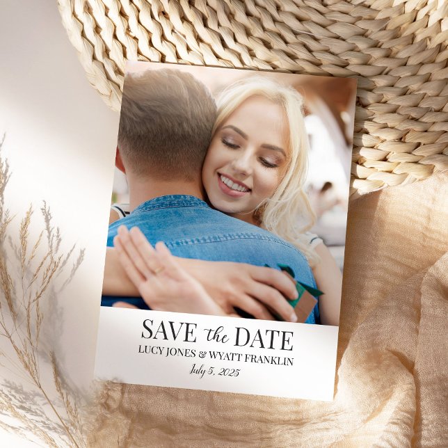 Invitation 5x7 Save the Date avec photo (Créateur téléchargé)