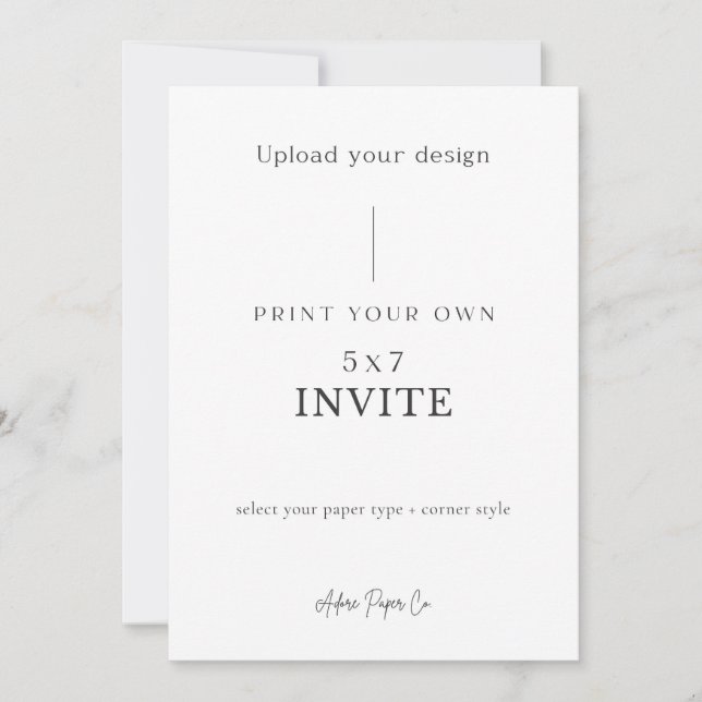 Invitation 5x7 : Téléchargez la vôtre (Devant)