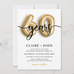 Invitation 60 ans d'anniversaire au ballon d'or