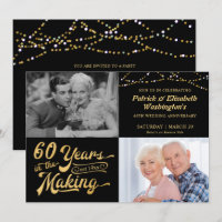 60 ANS DE FABRICATION Then & Now Anniversaire