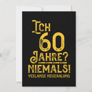 Invitation 60 Geburtstag 60 Jahre Alt Baujahr Jahrgang 1960 G