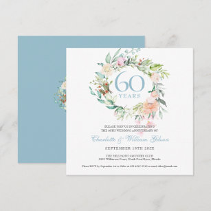 Faire Part 60 Ans De De Mariages Zazzle