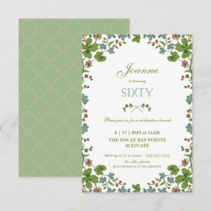 Invitation 60e anniversaire, 60e style Vintage, petite