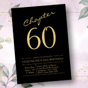 Invitation 60e anniversaire Black Gold Chapitre 60