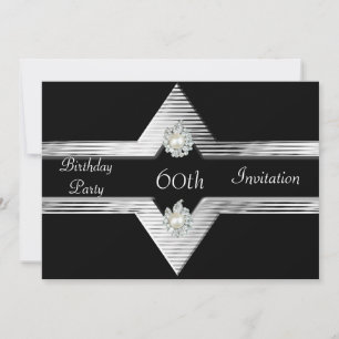Invitation 60e anniversaire Black Silver Jewel