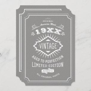 Invitation 60e anniversaire Custom Color Limited Edition
