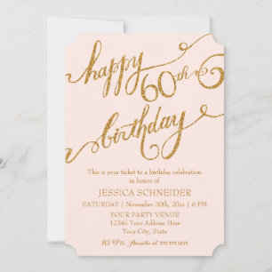 Invitation 60e anniversaire de la fête des billets