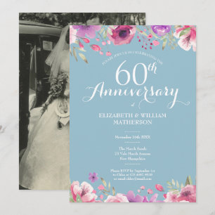 Invitation 60e anniversaire de la florale photographique Mari