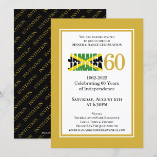 Invitation 60e anniversaire de l'indépendance de la Jamaïque