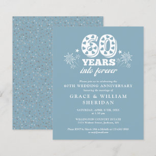 Invitation 60e anniversaire de mariage à petit bud