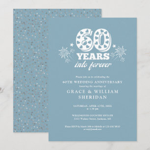 Invitation 60e anniversaire de mariage dans l'éternité