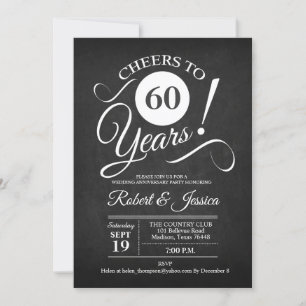 Invitation 60e anniversaire de Mariage en Russie - blanc de t