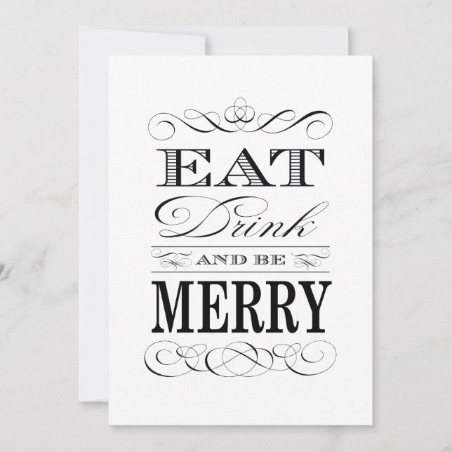 Invitation 60e anniversaire Dîner fête manger boire et être j (Devant)