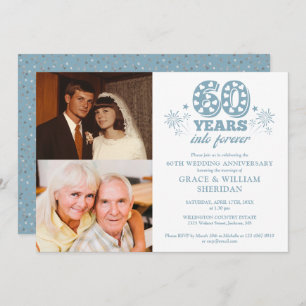 Invitation 60e anniversaire du Mariage - Forever 60e photo