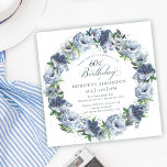 Invitation 60e anniversaire Dusty Blue Flower Wreath<br><div class="desc">Des roses et des pivoines bleus doux à l'eau créent une jolie couronne printanière pour décorer cette invitation de 60e anniversaire. La typographie ajoute une esthétique élégante. Cette élégante invitation à l'anniversaire est disponible en version traditionnelle et téléchargeable. Il fait partie de la collection Dusty Blue Floral. Il vous permet...</div>