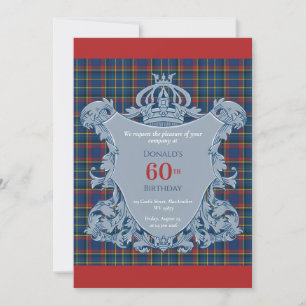 Invitation 60e anniversaire Écossais et son château