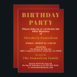 Invitation 60e anniversaire Établissement des normes Fête d'a<br><div class="desc">Customisez facilement le texte sur cette invitation de 60e anniversaire en utilisant le modèle fourni. Une partie de la plage d'anniversaire des normes de définition.</div>