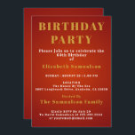 Invitation 60e anniversaire Établissement des normes Fête d'a<br><div class="desc">Customisez facilement le texte sur cette invitation de 60e anniversaire en utilisant le modèle fourni. Une partie de la plage d'anniversaire des normes de définition.</div>