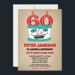 Invitation 60e anniversaire Funny Cake Mens Décont<br><div class="desc">Un drôle de gâteau d'anniversaire de dessin animé à l'invitation de 60e anniversaire pour un mari,  un ami,  un père ou grand-père ou des dames,  aussi!</div>