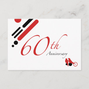 Invitation 60e anniversaire (mod birds)