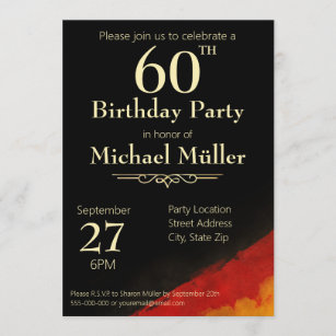 Allemand Invitations D Anniversaire Et Modeles D Invitation Zazzle