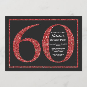 Invitation 60e anniversaire Tableau rouge de la Pa
