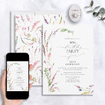 Invitation 60e anniversaire tendance Fleur sauvage élégant Fl<br><div class="desc">Célébrez un 60ème anniversaire en style avec cette incroyable 60ème anniversaire tendance Fleur sauvage Floral Invitation! Doté d'un cadre élégant de beaux fleurs sauvages d'aquarelle, il constitue le cadre idéal pour honorer cette occasion spéciale. De plus, vous pouvez customiser l'invitation avec des détails personnels écrits dans la calligraphie à la...</div>