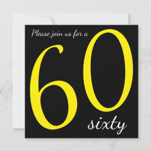 Invitation 60e anniversaire  Texte DO-IT-YOURSELF