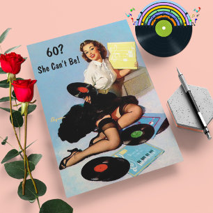 Invitation 60e Anniversaire Vinyl Records Musique Notes Pin U