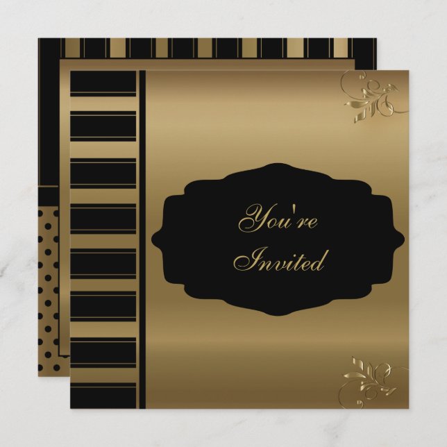 Invitation 60e fête d'anniversaire | Texte do-it-yourself (Devant / Derrière)