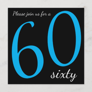 Invitation 60e fête d'anniversaire   Texte do-it-yourself