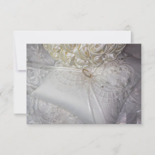 Invitation 6538-Bearer Coussin avec Bague Mariage sur Voile