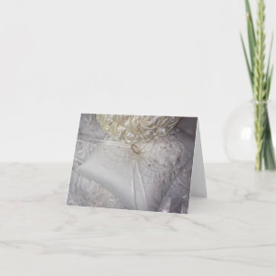 Invitation 6538-Bearer Coussin avec Bague Mariage sur Voile