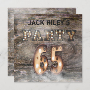 Invitation 65e anniversaire en lumières et brouillard