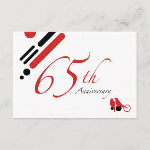 Invitation 65e anniversaire (mod oiseaux)