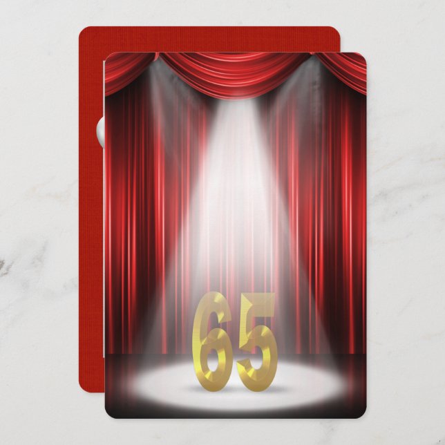 Invitation 65e fête du Mariage (Devant / Derrière)