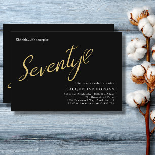 Invitation 70 ans d'or noir 70e anniversaire