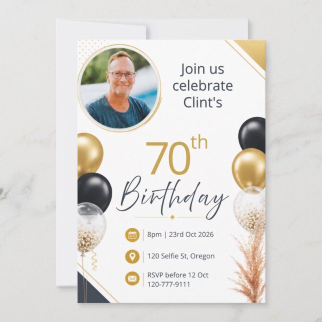 Invitation 70e anniversaire (Devant)